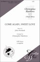 Come Again Sweet Love SAB choral sheet music cover